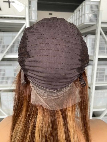12" with bangs 4/27# color Lace front wig human Hair For women - Picture 7 of 7