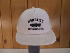 Vintage Snapback Hat Cap   Merritt's Exterminating Skater Trucker Boho NEW
