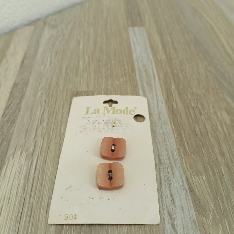 Button Lot Carded La Mode Square & Oval Craft Sewing Closures & Connectors - Image 4 of 4