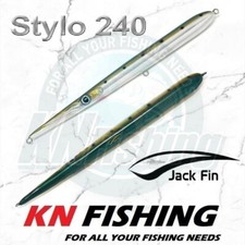 JACK FIN STYLO 240 Hard Lure Spinning Top Water Custom Hand Made Italy 240mm 45g