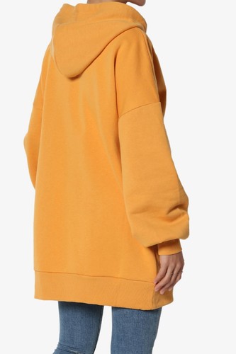 TheMogan S~3X Oversized Pullover Fleece Hooded Sweatshirt Oversized Tunic Hoodie - Picture 120 of 146