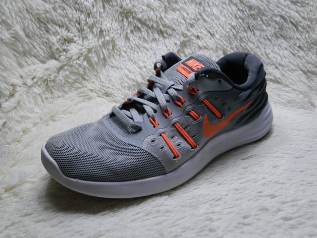 Nike Lunarstelos Womens Size 8 Gray Orange Running Trainers FREE S&H | eBay
