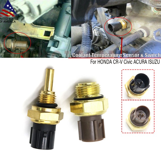Set of 2 x Cooling Fan Switch & Coolant Temp Sensor Fit Honda Accord CRV Civic eBay