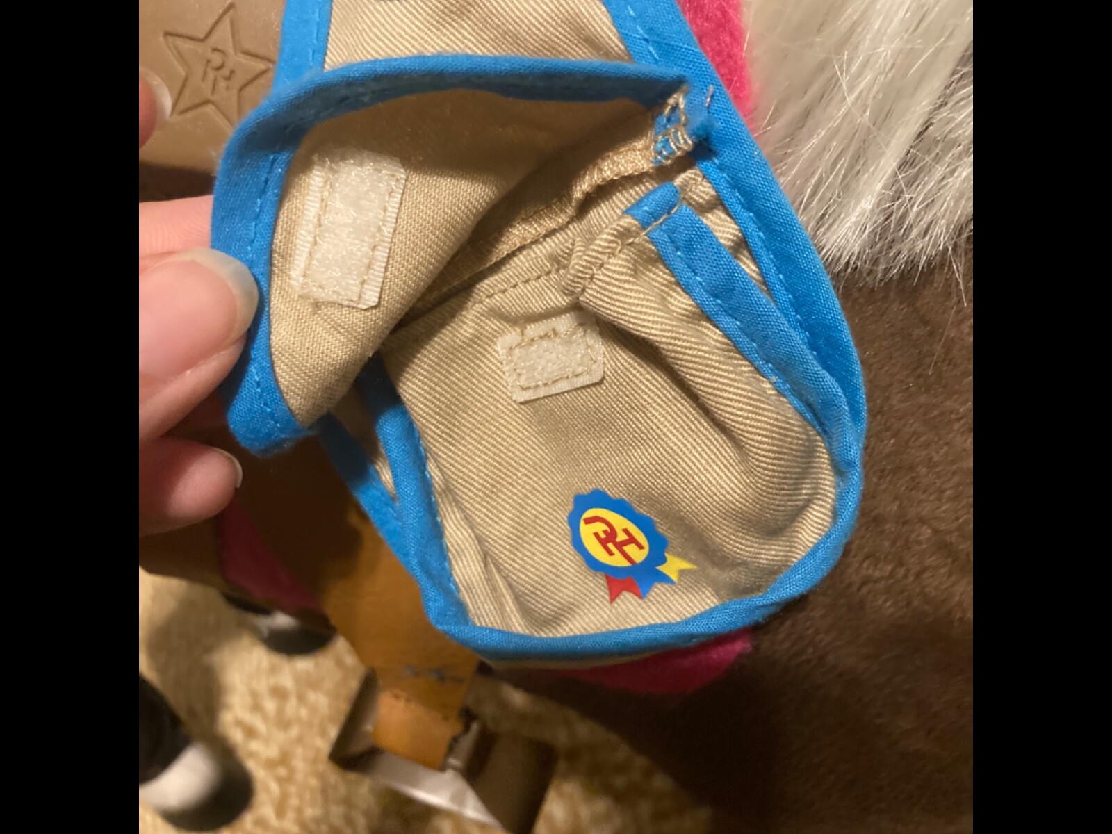 Paradise Horses for 18 inch doll comes with tack and ribbon WELL LOVED!