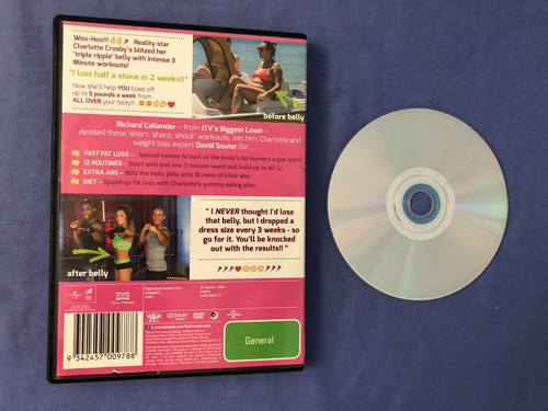 Charlotte's 3 Minute Belly Blitz DVD R2,4,5 - Picture 2 of 2