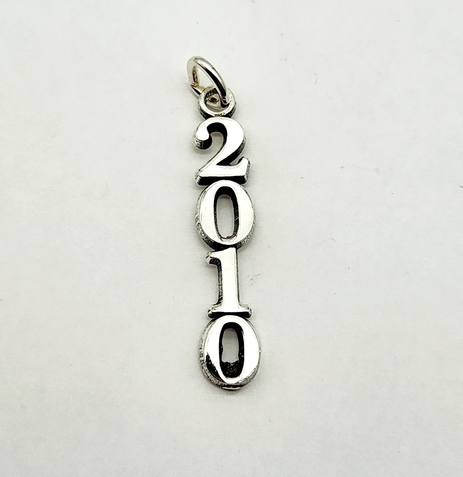 Vintage Sterling Silver 2010 Year Class Charm Pendant - 1.2g