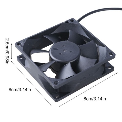 80mm 8025 Brushless Cooling Fans 12V 80x80x25mm Cooling Fan for PC CPU Laptop - Photo 8/8
