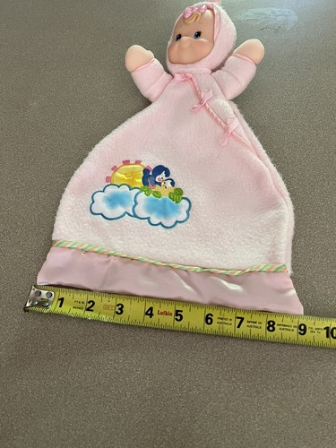 Fisher Price Flutterbye Pink Fleece Doll Lovey Security Blanket Friend 15" VG - Picture 6 of 6