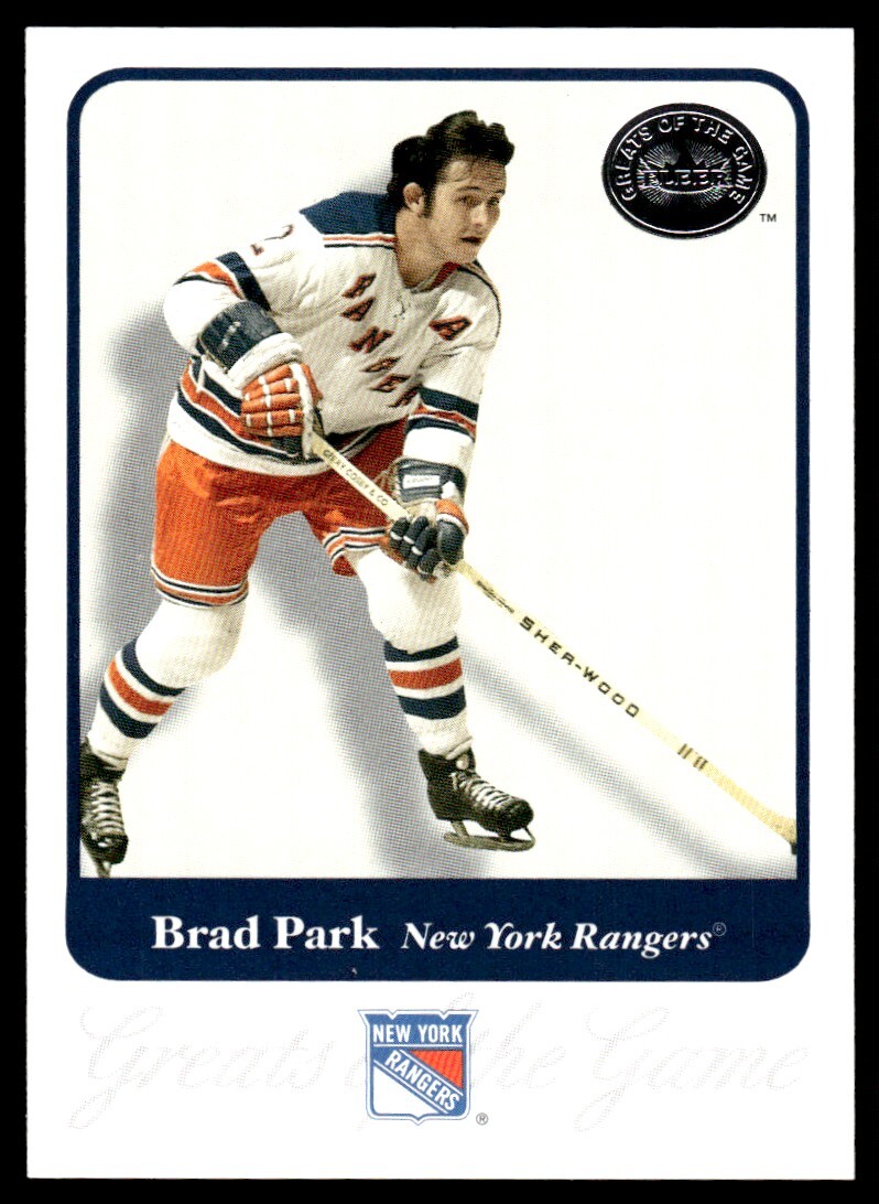 2001-02 Fleer Greats of the Game Brad Park New York Rangers #77