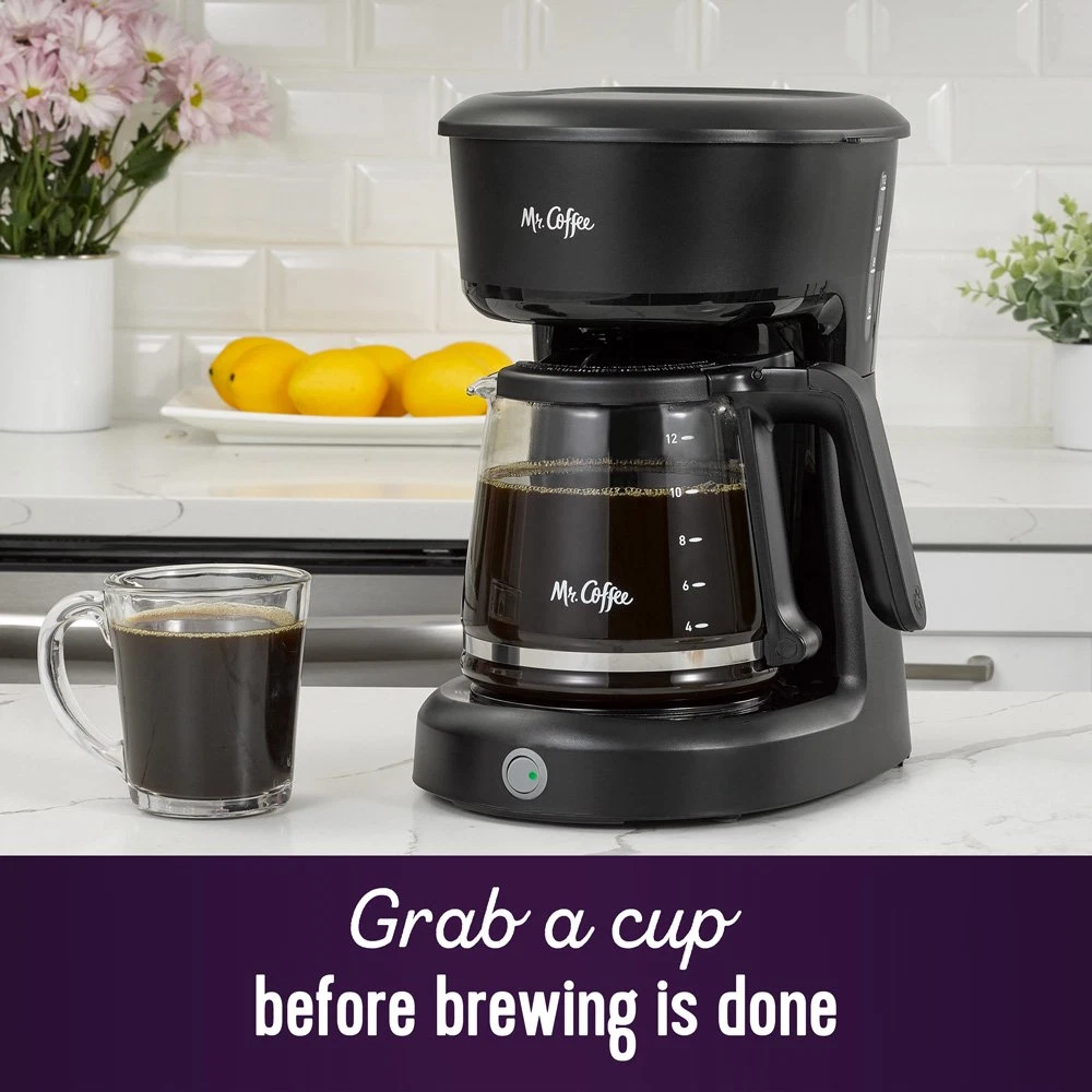 Mr. Coffee Black 12-Cup Programmable Coffee Maker