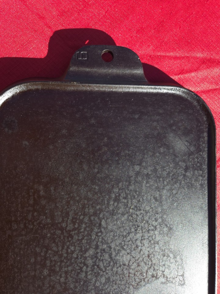 RARE Vintage GRISWOLD Block Large Logo Cast Iron 9 Long Rectangle