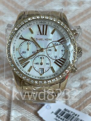 Michael Kors Watch MK7241 Lexington Chronograph Gold | eBay