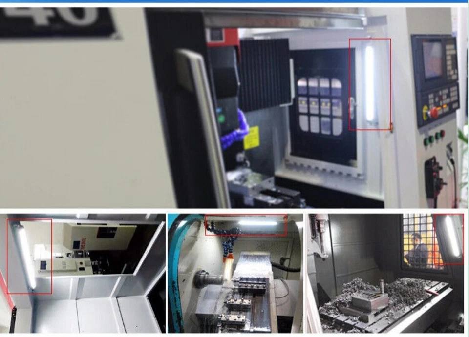 CNC Machine LED Lamp Waterproof 110-220V Lathe Work Light 6/10/12/16/20/30/40W - Image 3 of 4