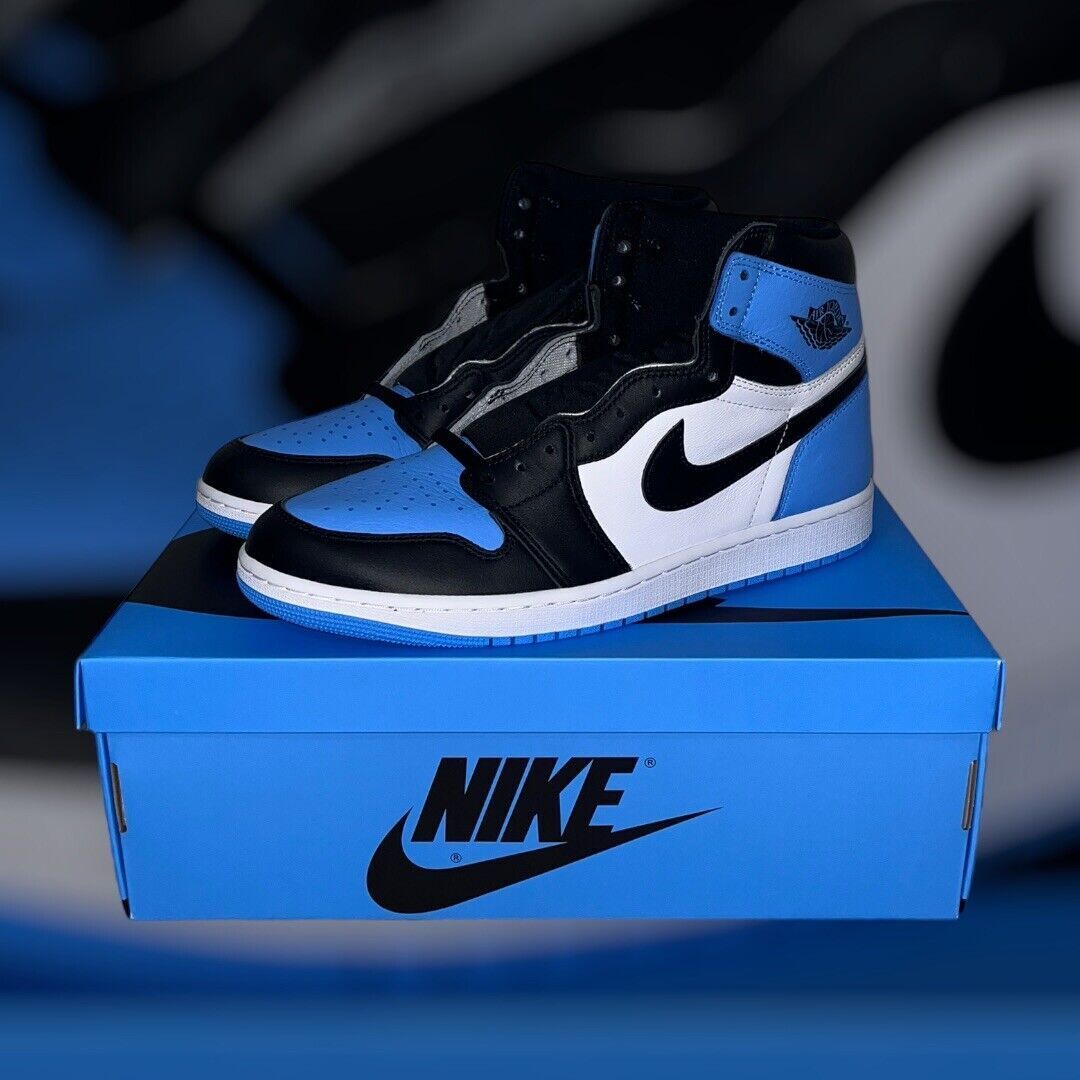 Sz 4-15 Nike Air Jordan 1 Retro High OG UNC TOE University Blue Black  DZ5485-400