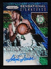 2019-20 Prizm Sensational Signatures FOTL Blue Shimmer Sam Jones Auto HOF 0c3