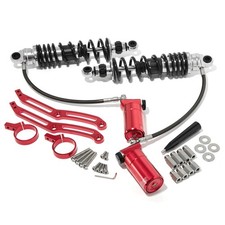 Remote Reservoir Rear Suspension Shocks For Harley Touring Road Street Glide 14