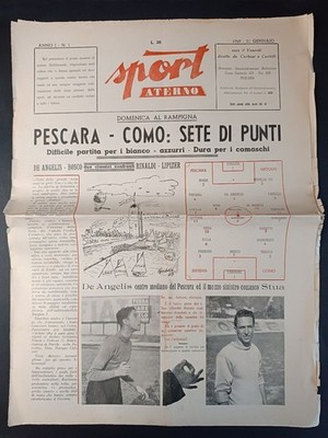 Journal Sport Aterno Sportivo Pescara - Como 1949 number 1 - Rinaldi