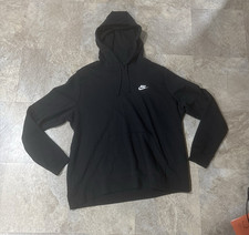 Nike Mens 2XL Black Pullover Fleece Hoodie Lo...