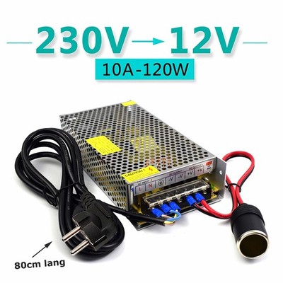 C15C Schaltnetzteil 12V 10A 120W, stabilisiertes Netzteil AC 110-240V auf DC 12V