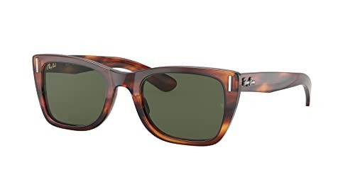 Ray-Ban RB2248 Caribbean Rectangular Sunglasses Striped Havana/G-15 Green 52 - Picture 1 of 5