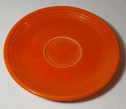 1936 Vintage RED ORANGE FIESTA PLATE RADIOACTIVE RED ORANGE GLAZE PLATE SAUCER