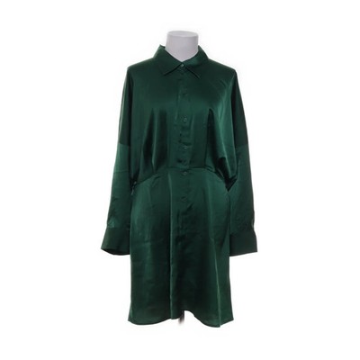H&M, Blusenkleid, Größe: L, Grün, Polyester, Einfarbig, Damen #oXE