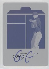 2012 Leaf Ultimate Draft Day Printing Plate Cyan 1/1 Gavin Cecchini Auto 0t3