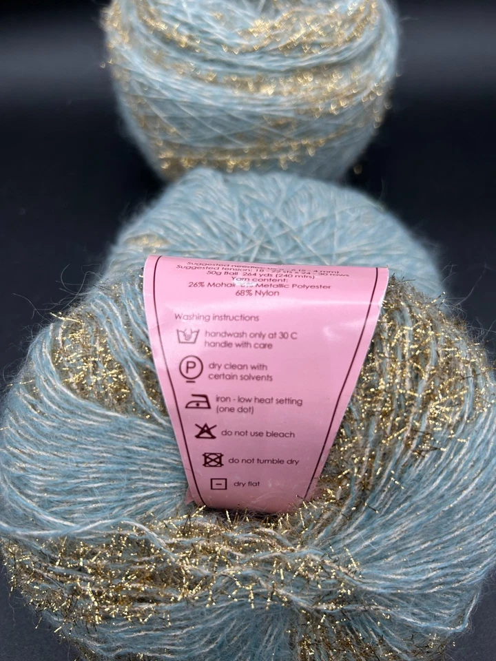 Lot of Louisa Harding Simonetta Mohair Metallic Sock Yarn - Image 3 of 4