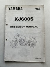 GENUINE YAMAHA WORKSHOP SET UP ASSEMBLY MANUAL XJ600S XJ 600S DIVERSION 4EB 1993