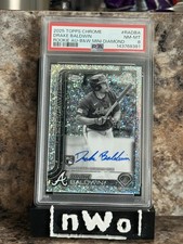 Drake Baldwin Topps Chrome Black & White Mini Diamond Auto rookie PSA 8 SSP