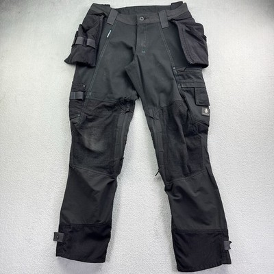 MASCOT Advanced Work Trousers Men s W34.5 L32 Black Stretch Pants