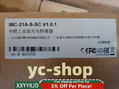 1PC New MOXA IMC-21A-S-SC V1.0.1 Photoelectric converter Fast via FedEx or DHL*c