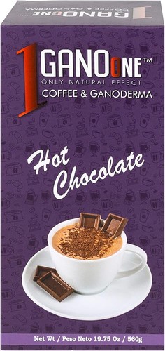 1 Box GanoOne Hot Chocolate - with Organic Ganoderma Extract - Blend with Nat...