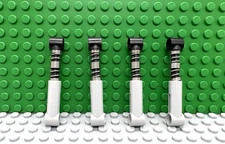 Lego 4 Light Bluish Gray Technic 6.5L Shock Absorber with Hard Spring 76537 NEW