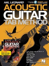 Hal Leonard Acoustic Guitar Tab Method Combo Learn How to Play Book 1 2 Audio
