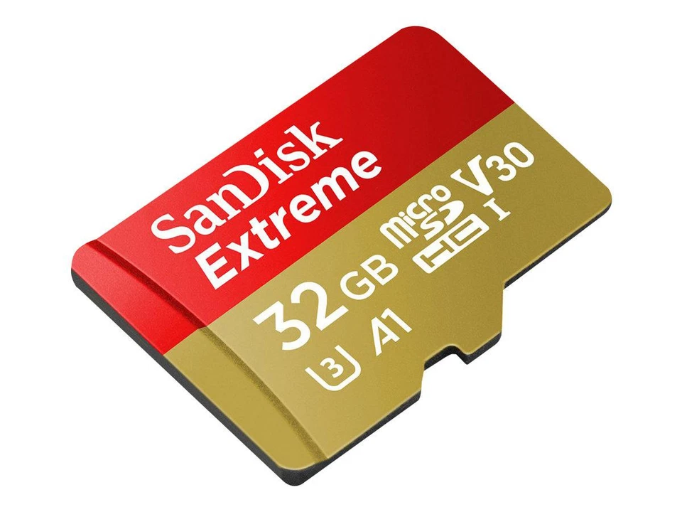 SanDisk Extreme micro SDHC A1 UHS-I U3 Speicherkarte + Adapter 32GB - Bild 2 von 3