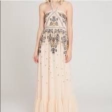 Altar'd State NWT Corabeth cream maxi dress Sz M