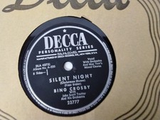 BING CROSBY Silent Night / Adeste Fideles  DECCA  23777  78rpm