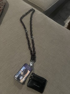 Clip and Go Phone Strap Chain Zippered Pouch Phone Case