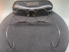 Antique Reading Glasses Eyeglasses Spectacles In Case