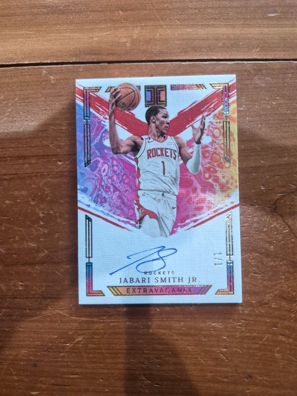 2023-24 Panini Impeccable Jabari Smith Jr Auto # 1/1 !! 🔥🔥 Houston Rockets