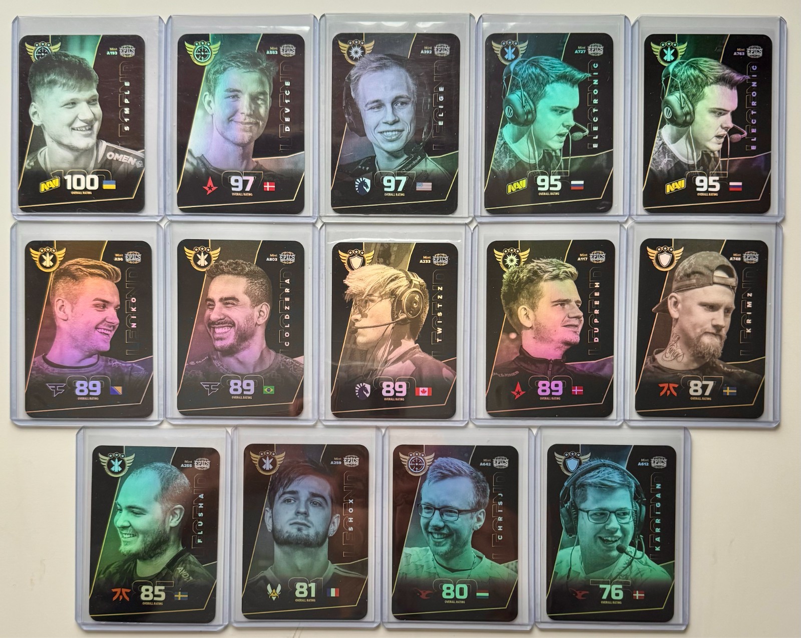 Lot of (14) 2020 Epics CSGO 1st Edition Legend Tier 3 Holo Cards CS2 ...