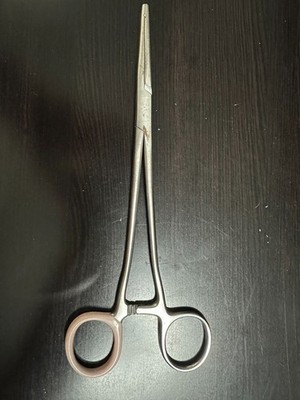 Surgical Straight Balantine forceps stainless steel Excellent condition 21cm