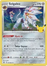SOLGALEO 021/025 25TH CELEBRATIONS POKEMON (HOLO, NM)