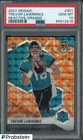 2021 Panini Mosaic Reactive Orange Prizm #301 Trevor Lawrence RC Rookie PSA 10
