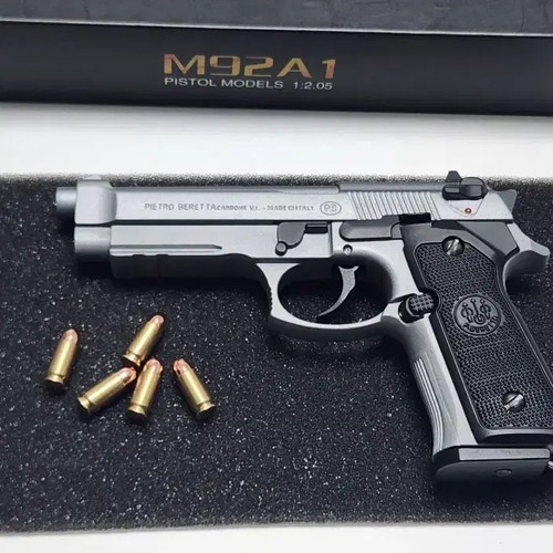 Alloy Army M92 Beretta Full Metal 1:1.3 Model Gun Official