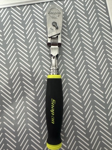 Snap-On FHX80B 3/8" drive 9-1/2" long Locking FLEX Head Ratchet Dual 80 Yellow