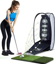 Golf Net Backyard Home Indoor Practice Hitting Chipping 2 Target and Ball Swi...