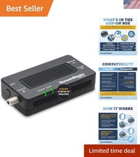 High-Speed 2.5 Gbps MoCA Network Adapter for Ethernet Over Coax - Compact Design