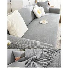 Elastic Jacquard Sofa Cover Stretch Couch Slipcover L Shape Sectional 1-4 Seat